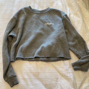 cropped crewneck